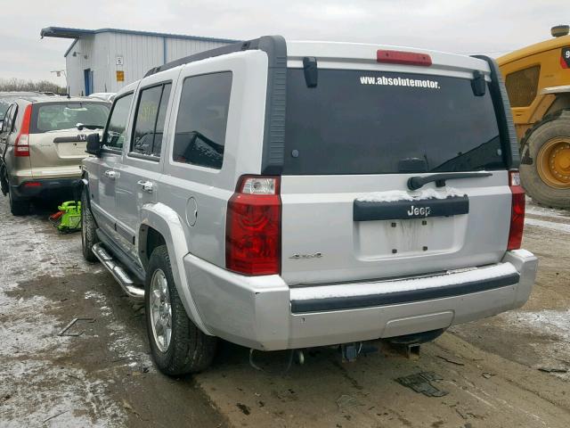 1J8HG48K97C633206 - 2007 JEEP COMMANDER SILVER photo 3