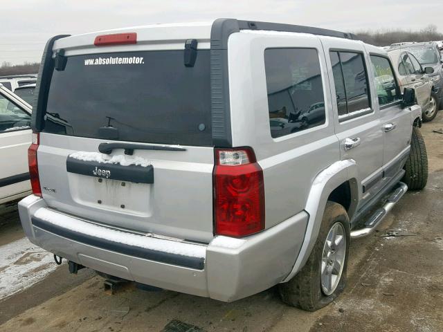 1J8HG48K97C633206 - 2007 JEEP COMMANDER SILVER photo 4