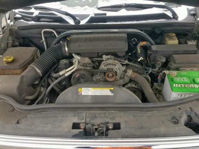 1J8HG48K97C633206 - 2007 JEEP COMMANDER SILVER photo 7