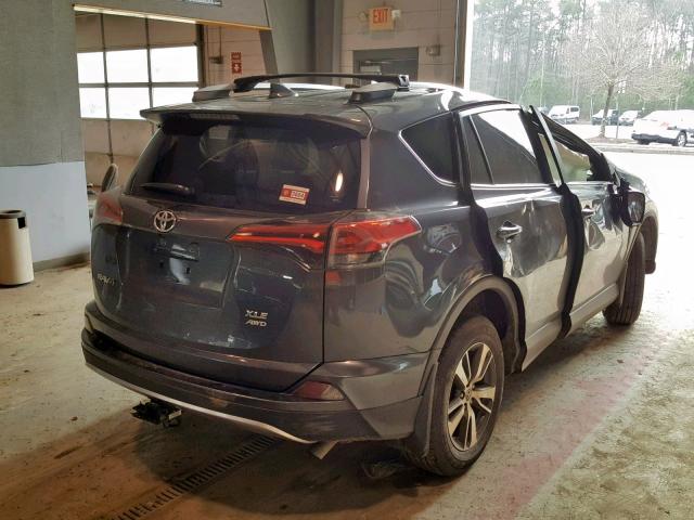 JTMRFREV1JD255135 - 2018 TOYOTA RAV4 ADVEN GRAY photo 4