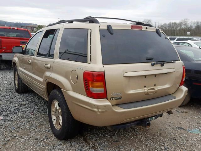 1J4GW68N4XC622913 - 1999 JEEP GRAND CHER TAN photo 3