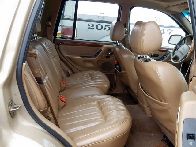 1J4GW68N4XC622913 - 1999 JEEP GRAND CHER TAN photo 6