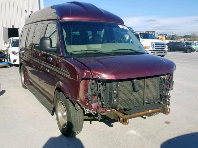 1GDFH15T541155909 - 2004 GMC SAVANA RV MAROON photo 1