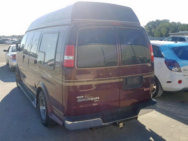 1GDFH15T541155909 - 2004 GMC SAVANA RV MAROON photo 3