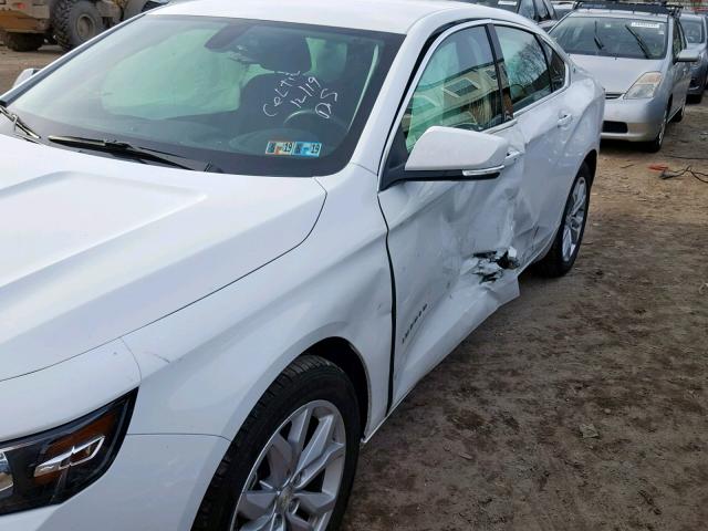 2G1105S30J9172781 - 2018 CHEVROLET IMPALA LT WHITE photo 9