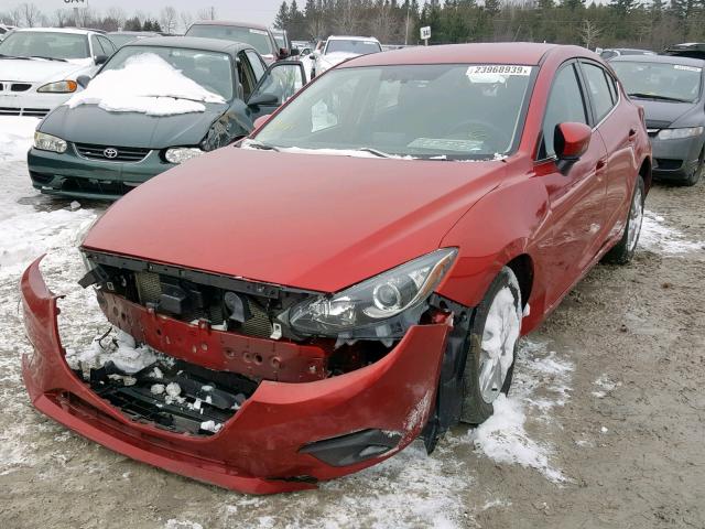 3MZBM1L76FM140617 - 2015 MAZDA 3 TOURING RED photo 2