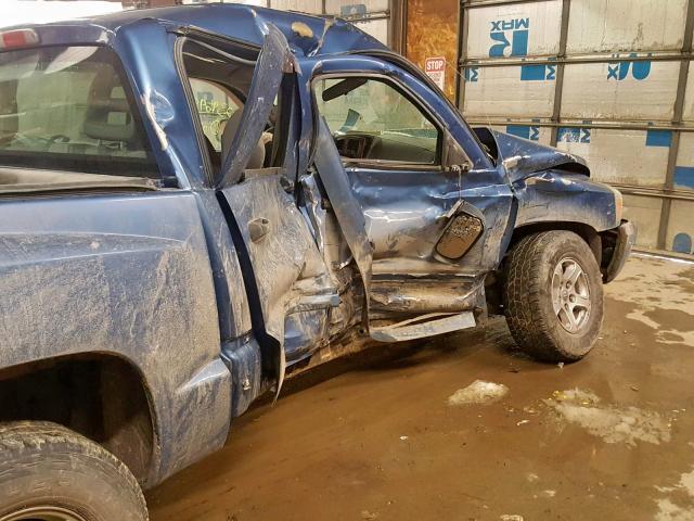 1D7HW48N85S195050 - 2005 DODGE DAKOTA QUA BLUE photo 9