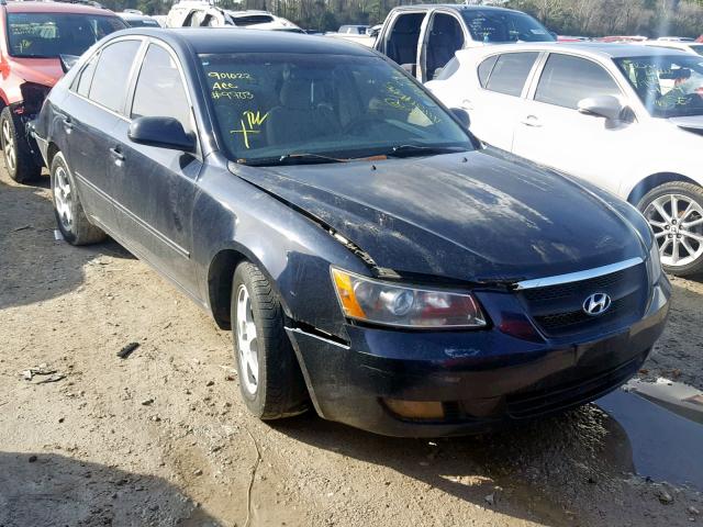 5NPEU46F66H039703 - 2006 HYUNDAI SONATA BLUE photo 1