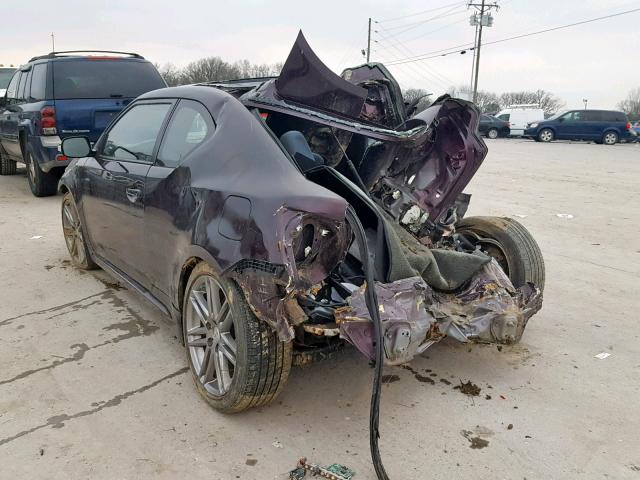 JTKJF5C73D3046878 - 2013 TOYOTA SCION TC იასამნისფერი ფოტო 3