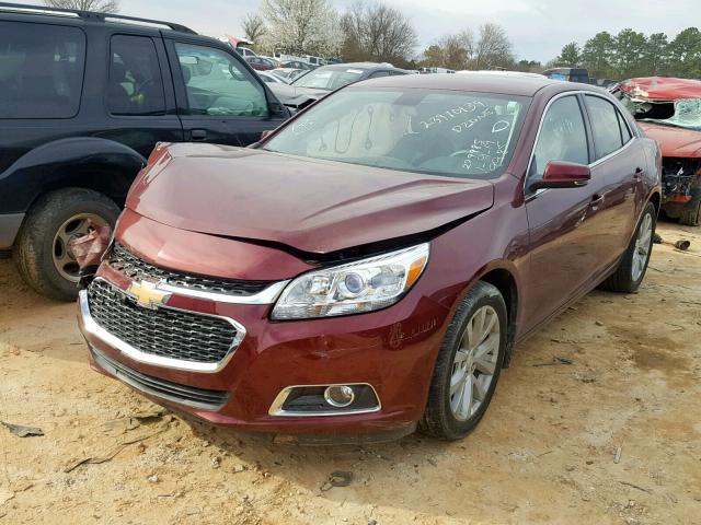 1G11D5SLXFF279985 - 2015 CHEVROLET MALIBU 2LT RED photo 2