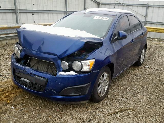 1G1JA5SH1C4199633 - 2012 CHEVROLET SONIC LS BLUE photo 2