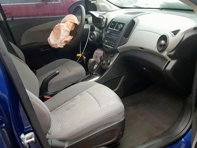 1G1JA5SH1C4199633 - 2012 CHEVROLET SONIC LS BLUE photo 5