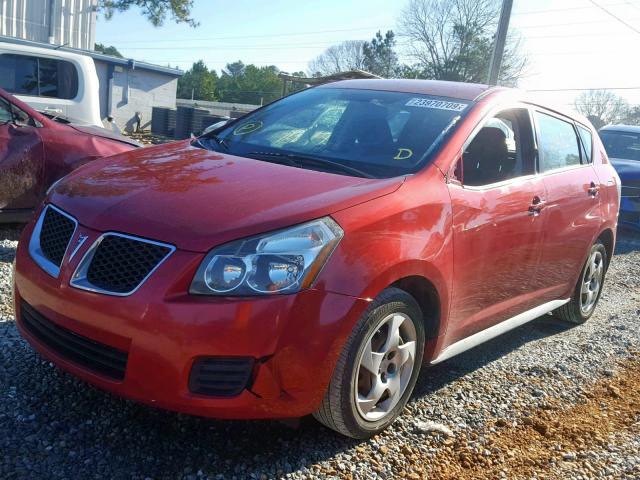 5Y2SP678X9Z463324 - 2009 PONTIAC VIBE RED photo 2