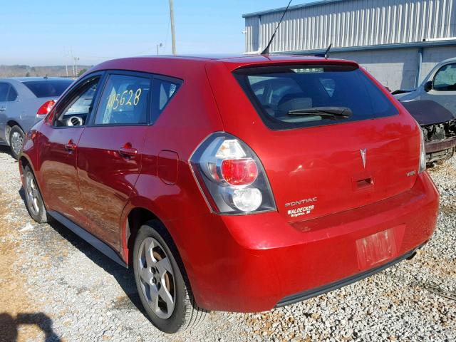 5Y2SP678X9Z463324 - 2009 PONTIAC VIBE RED photo 3