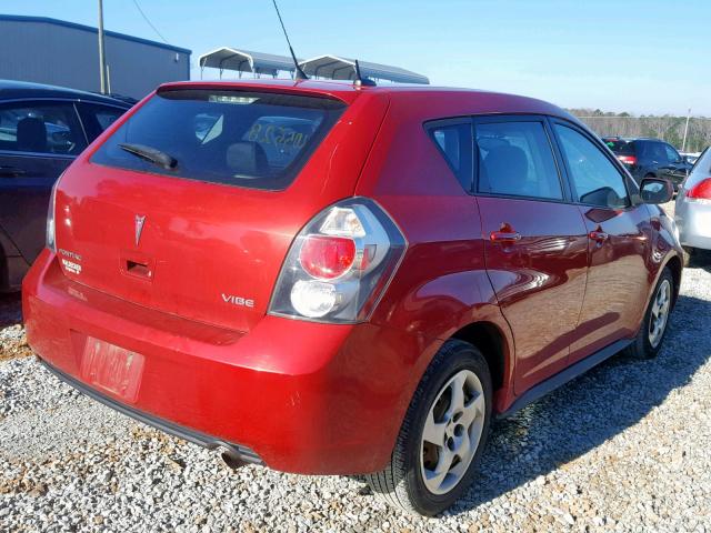 5Y2SP678X9Z463324 - 2009 PONTIAC VIBE RED photo 4