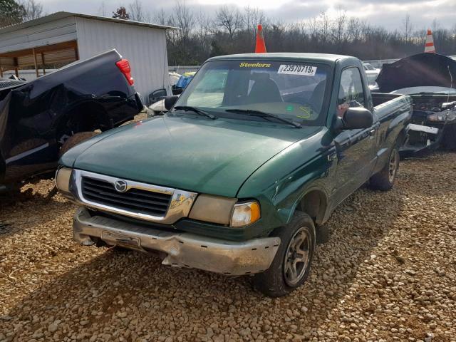 4F4YR12C4XTM27588 - 1999 MAZDA B2500 GREEN photo 2