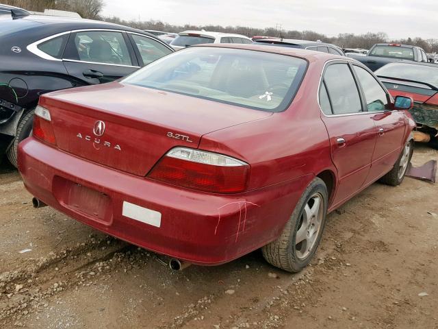 19UUA56613A006235 - 2003 ACURA 3.2TL MAROON photo 4