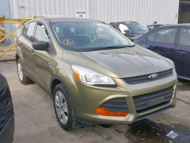 1FMCU0F75DUB91317 - 2013 FORD ESCAPE S GREEN photo 1