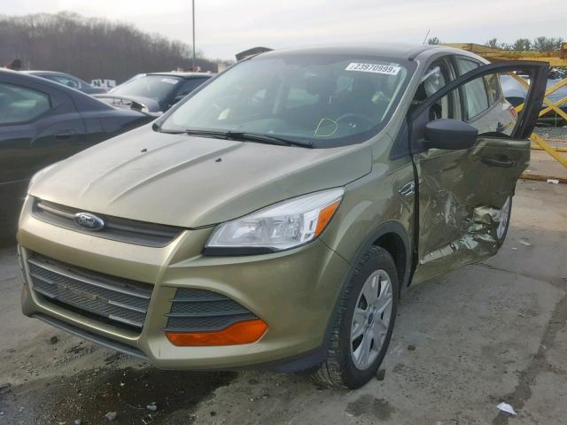 1FMCU0F75DUB91317 - 2013 FORD ESCAPE S GREEN photo 2