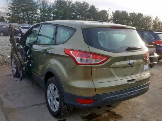 1FMCU0F75DUB91317 - 2013 FORD ESCAPE S GREEN photo 3