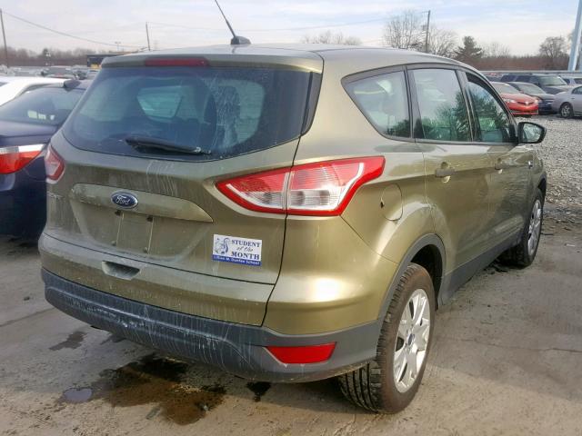 1FMCU0F75DUB91317 - 2013 FORD ESCAPE S GREEN photo 4