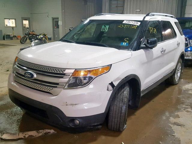 1FMHK8D82CGA59859 - 2012 FORD EXPLORER X WHITE photo 2