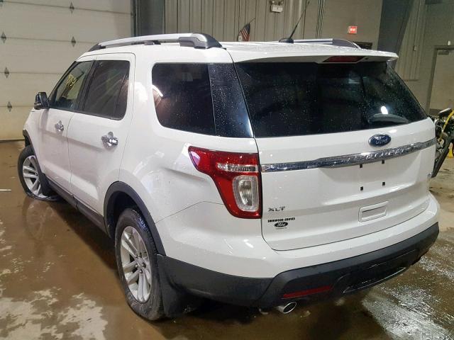 1FMHK8D82CGA59859 - 2012 FORD EXPLORER X WHITE photo 3
