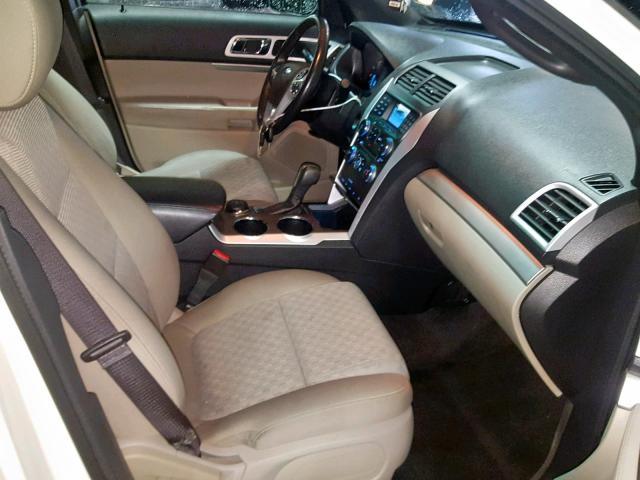 1FMHK8D82CGA59859 - 2012 FORD EXPLORER X WHITE photo 5