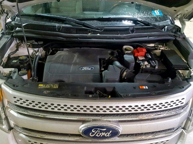 1FMHK8D82CGA59859 - 2012 FORD EXPLORER X WHITE photo 7