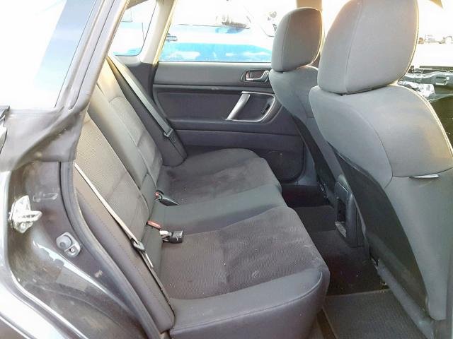 4S3BL616497236841 - 2009 SUBARU LEGACY 2.5 GRAY photo 6