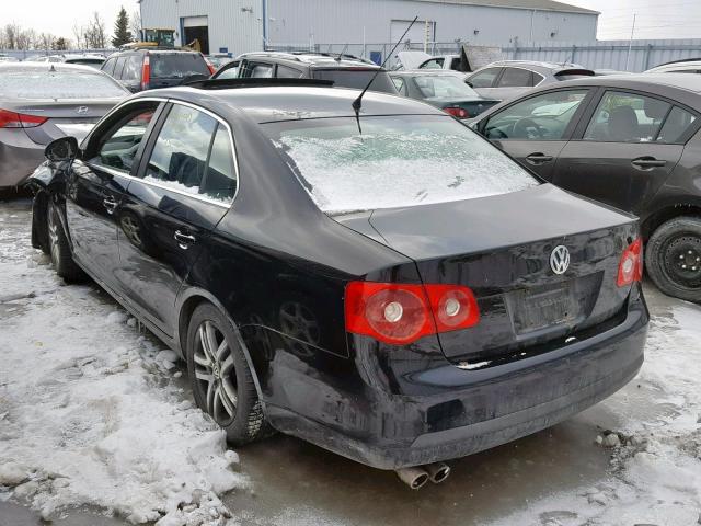 3VWSF81K47M122774 - 2007 VOLKSWAGEN JETTA 2.5 BLACK photo 3