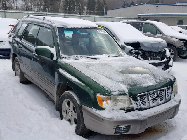 JF1SF65582H743661 - 2002 SUBARU FORESTER S GREEN photo 1