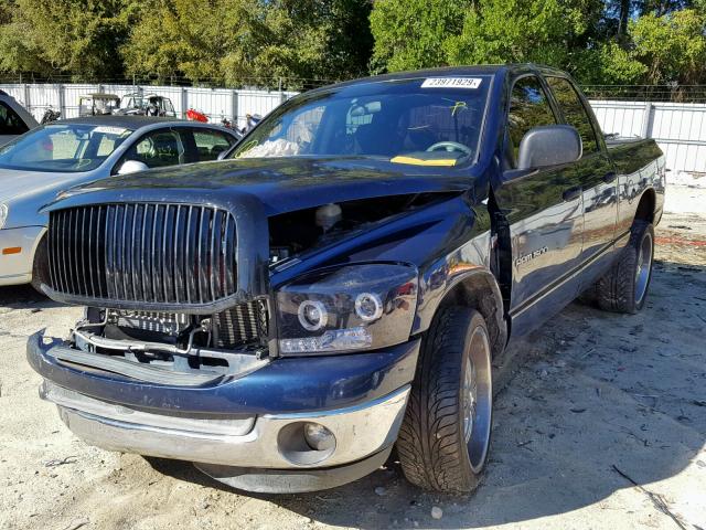 1D7HA18247J625295 - 2007 DODGE RAM 1500 S BLUE photo 2