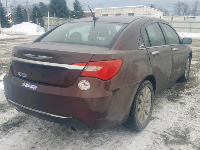 1C3CCBCG8DN766385 - 2013 CHRYSLER 200 LIMITE BROWN photo 4