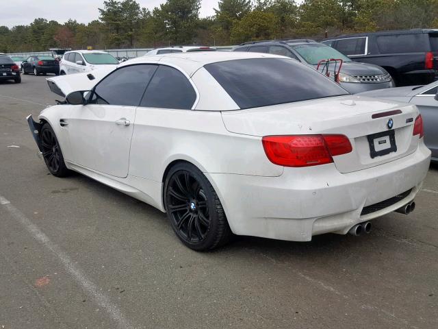 WBSDX9C52BE783863 - 2011 BMW M3 WHITE photo 3