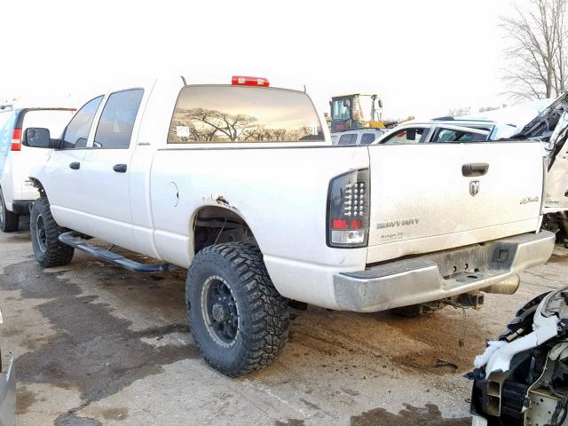 3D7KS29C16G137423 - 2006 DODGE RAM 2500 WHITE photo 3