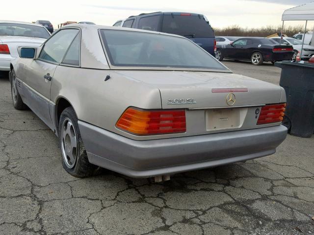 WDBFA61E6MF026687 - 1991 MERCEDES-BENZ 300 SL TAN photo 3