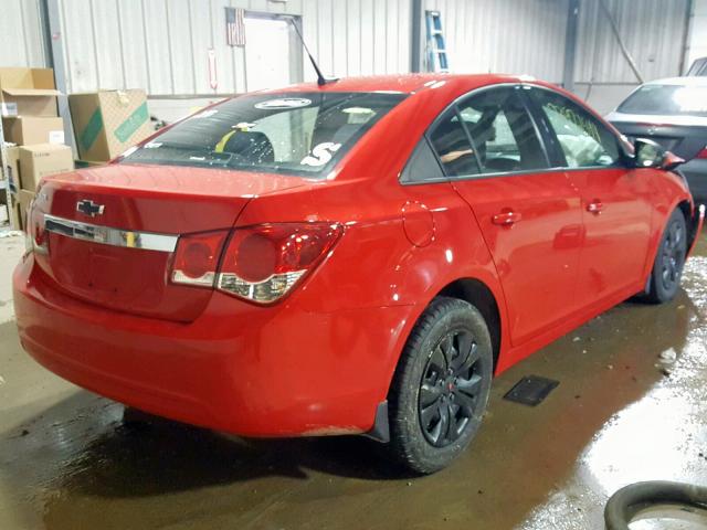 1G1PA5SG2E7351437 - 2014 CHEVROLET CRUZE LS RED photo 4