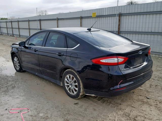 1FA6P0G75G5100705 - 2016 FORD FUSION S BLACK photo 3