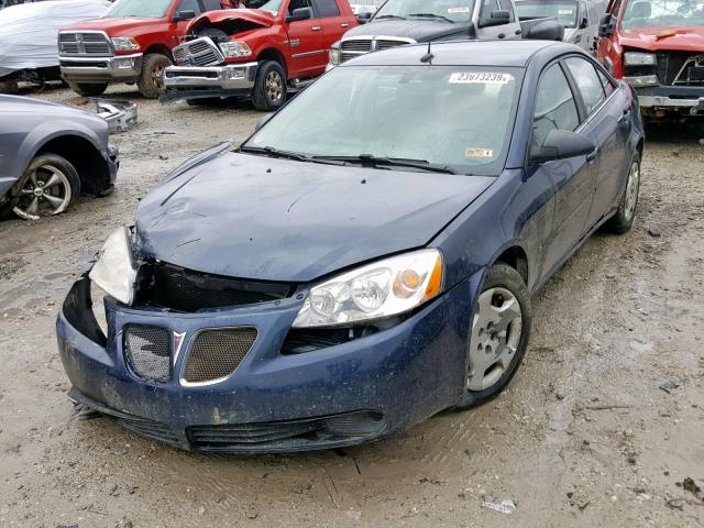 1G2ZF57B084112641 - 2008 PONTIAC G6 VALUE L BLUE photo 2