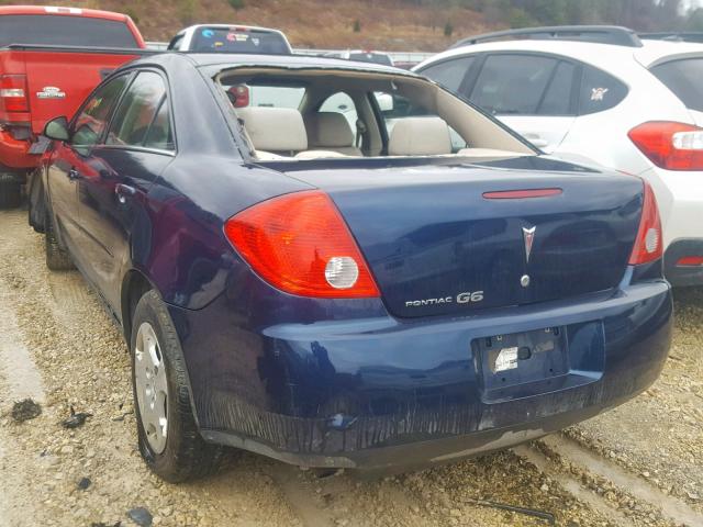 1G2ZF57B084112641 - 2008 PONTIAC G6 VALUE L BLUE photo 3