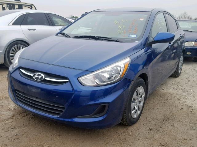 KMHCT4AE6HU319263 - 2017 HYUNDAI ACCENT SE BLUE photo 2