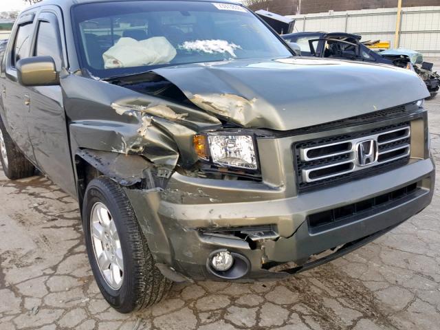 2HJYK165X6H563403 - 2006 HONDA RIDGELINE GREEN photo 9