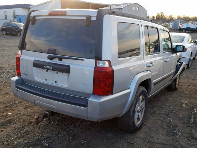 1J8HG48K57C647698 - 2007 JEEP COMMANDER SILVER photo 4