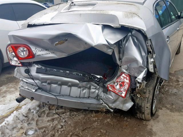 1G1ZC5E08AF175110 - 2010 CHEVROLET MALIBU 1LT SILVER photo 9