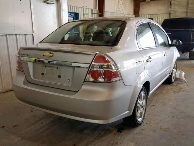 KL1TD5DEXBB242300 - 2011 CHEVROLET AVEO LS SILVER photo 4