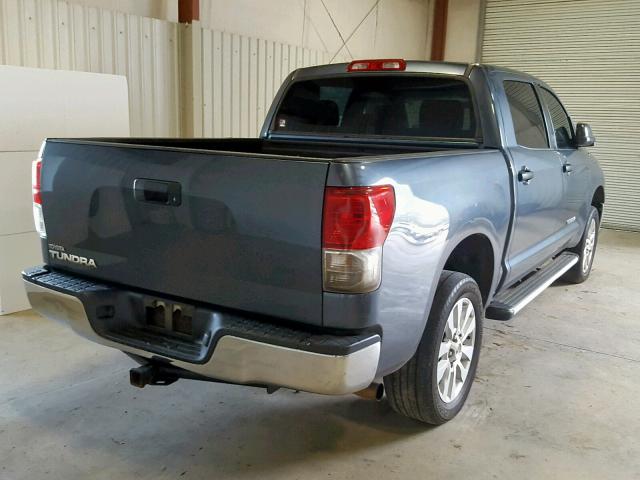 5TFEY5F19AX097932 - 2010 TOYOTA TUNDRA CRE BLUE photo 4