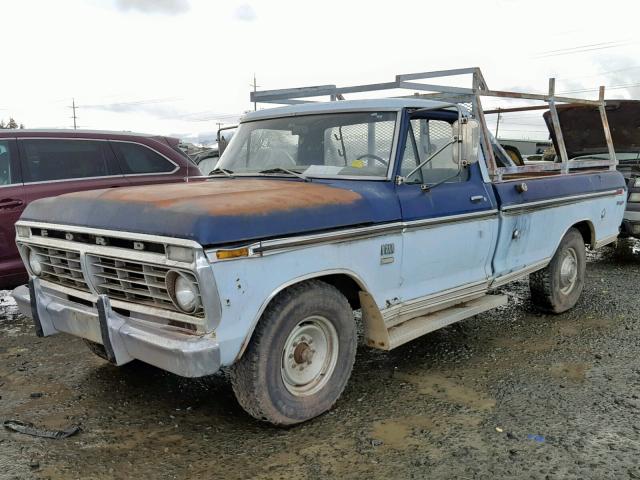 F25MRU84962 - 1974 FORD RANGER BLUE photo 2