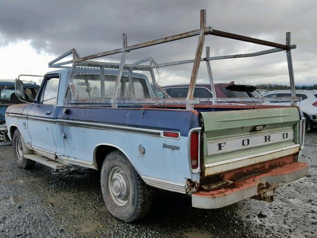 F25MRU84962 - 1974 FORD RANGER BLUE photo 3