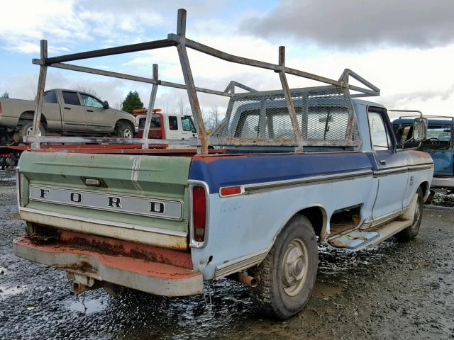 F25MRU84962 - 1974 FORD RANGER BLUE photo 4